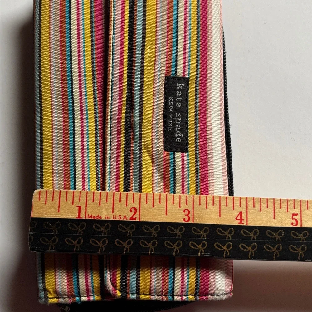 Kate Spade Vibrant Striped Wallet Y2K KATE SPADE STRIPES TRIFOLD WALLET VTG